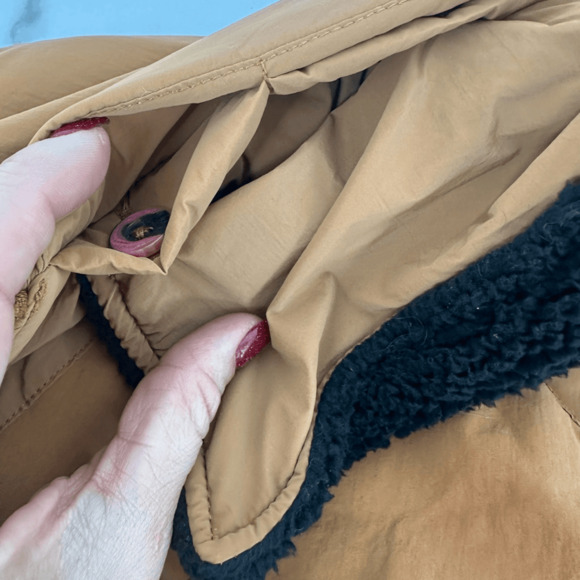 Free People Movement Outpost Bomber Jacket S Oversized Rust Brown Gorpcore - Picture 10 of 16